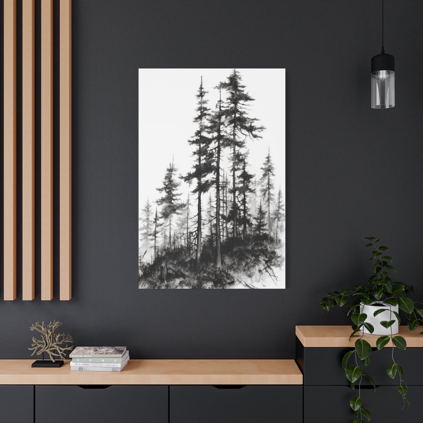 Black & White Trees Wall Art & Canvas Prints