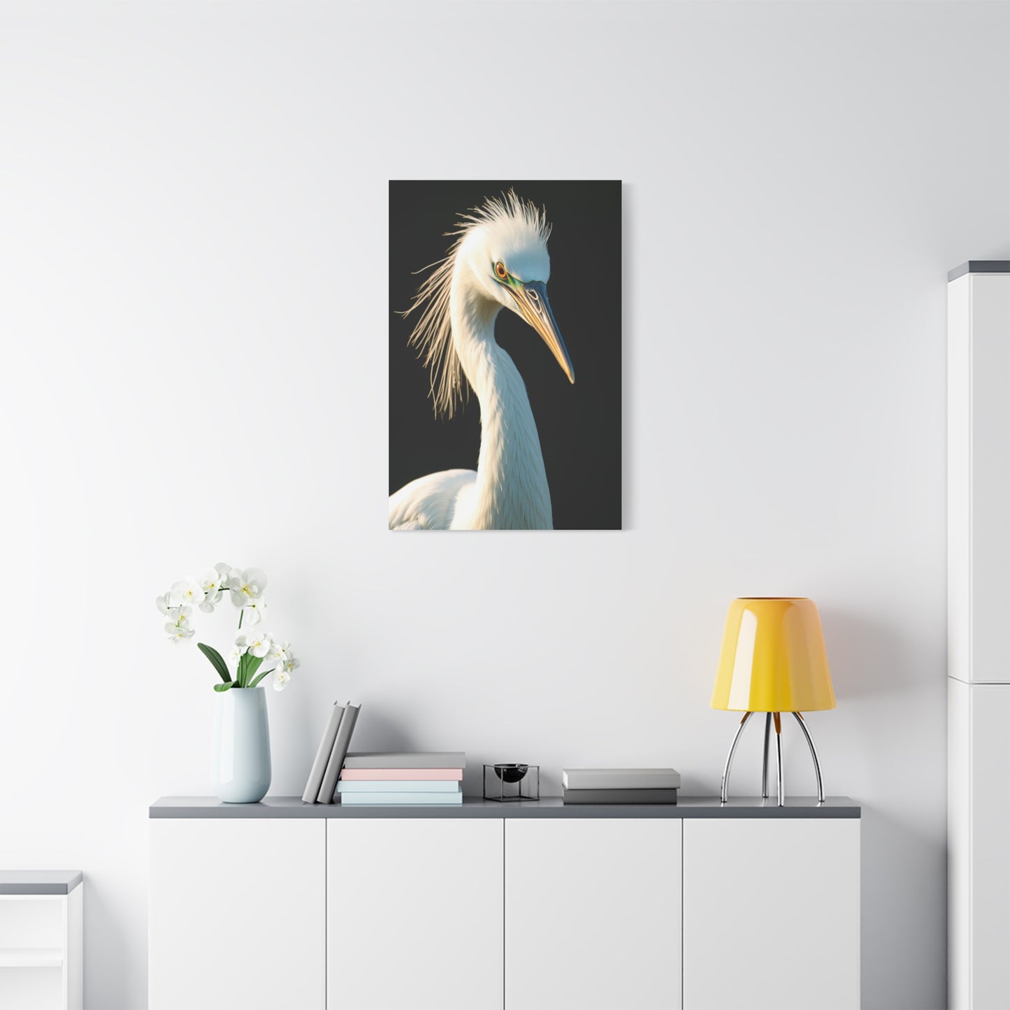 Collection Egret Art Wall Art & Canvas Print