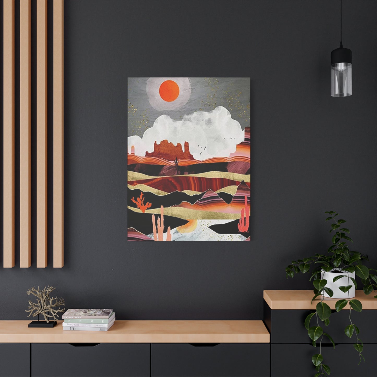 Abstract Arizona Canyon Mountain Painting Wall Art & Canvas Prints