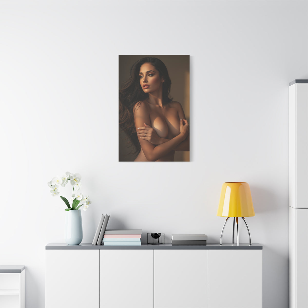 Warm Light Feminine Figure Study Wall Art & Canvas Print