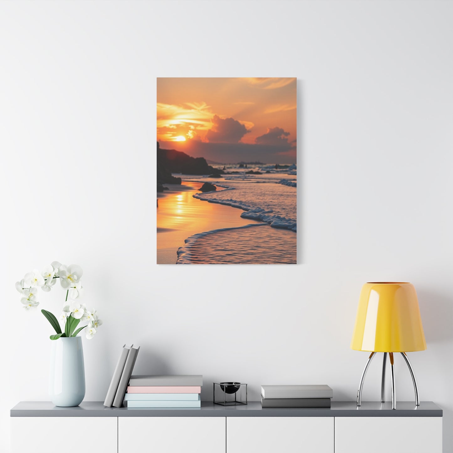 Collection Beach Sunrise and Sunset Art Wall Art & Canvas Print