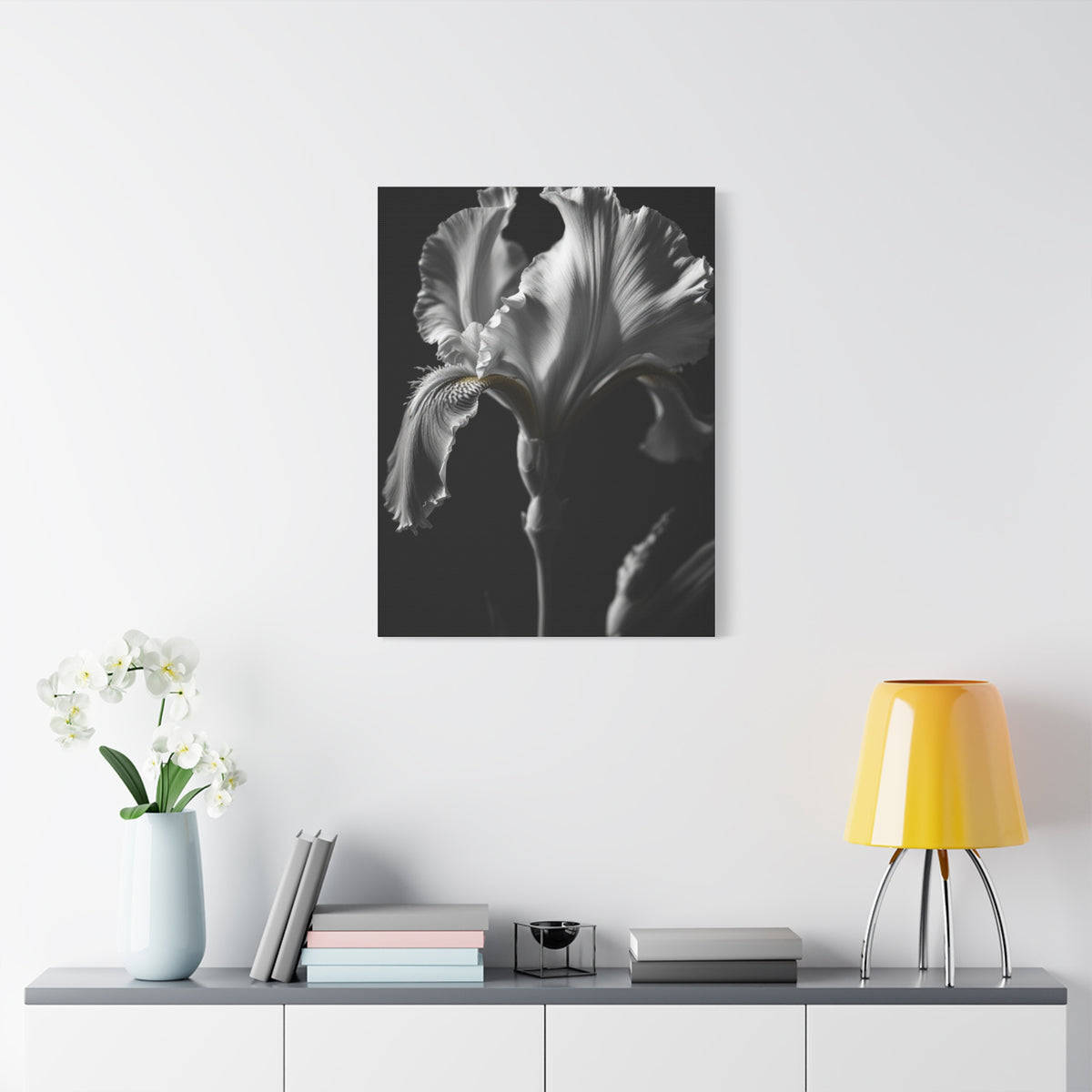 Elegant Iris in Shadowed Light Wall Art & Canvas Prints