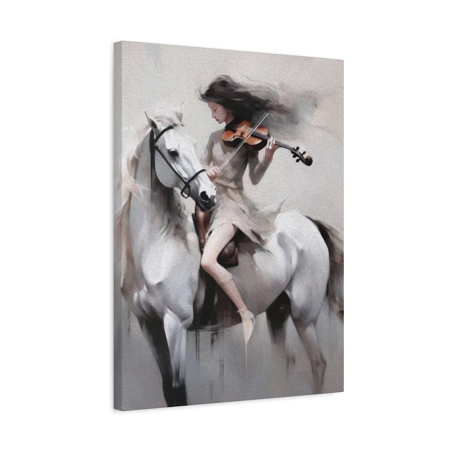 Women playing Violin Wall Art & Canvas Prints