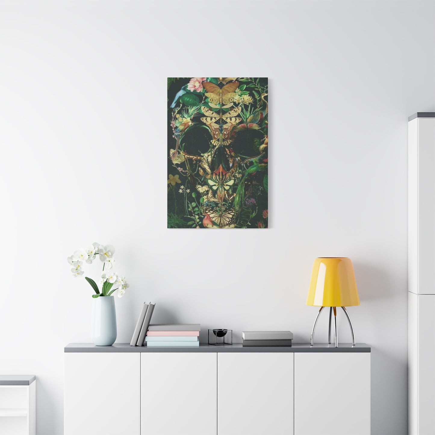 Skull Of Flora And Fauna Wall Art & Canvas Prints
