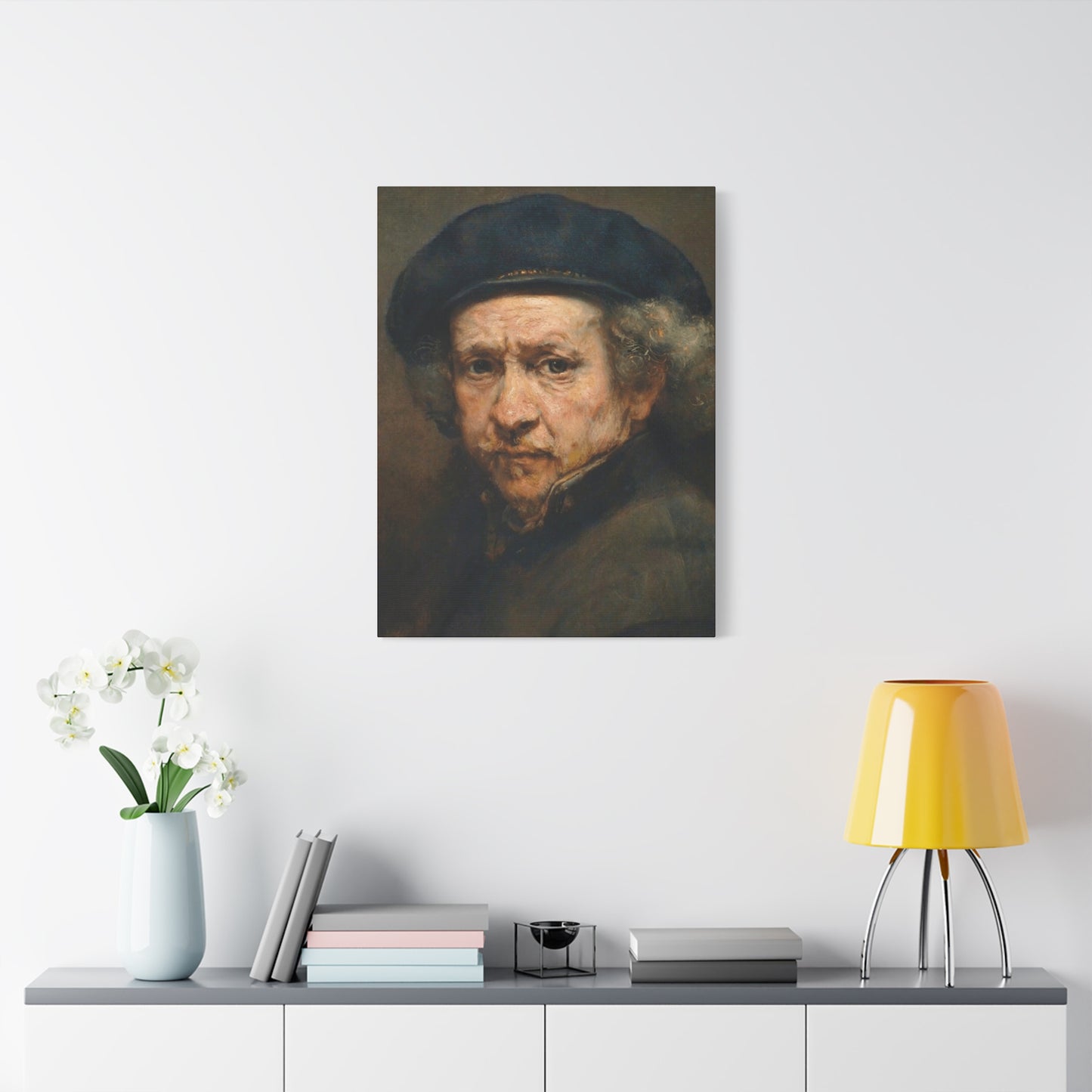 Rembrandt by himself Portrait Wall Art & Canvas Prints