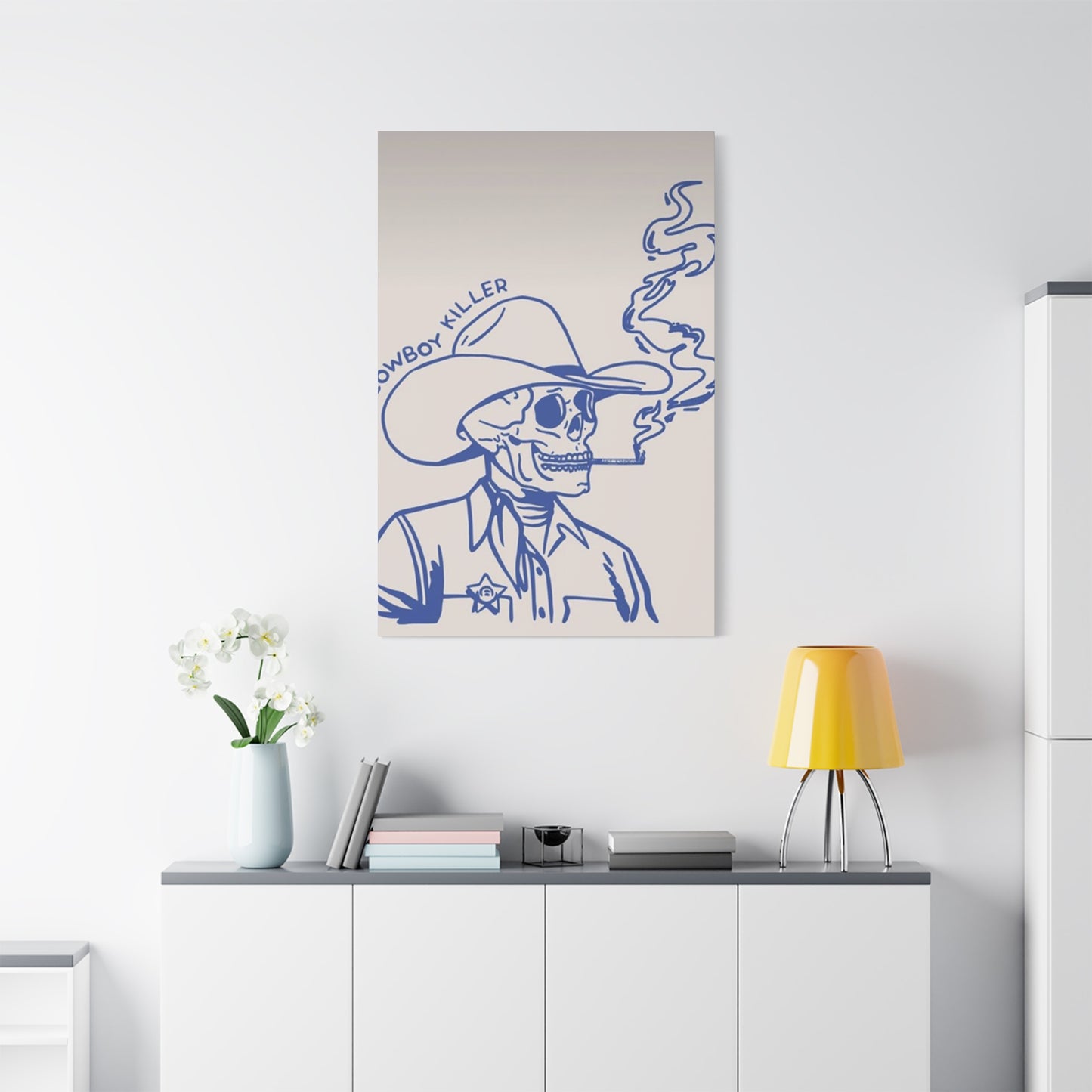 Cowboy Killer Sketch Wall Art & Canvas Prints