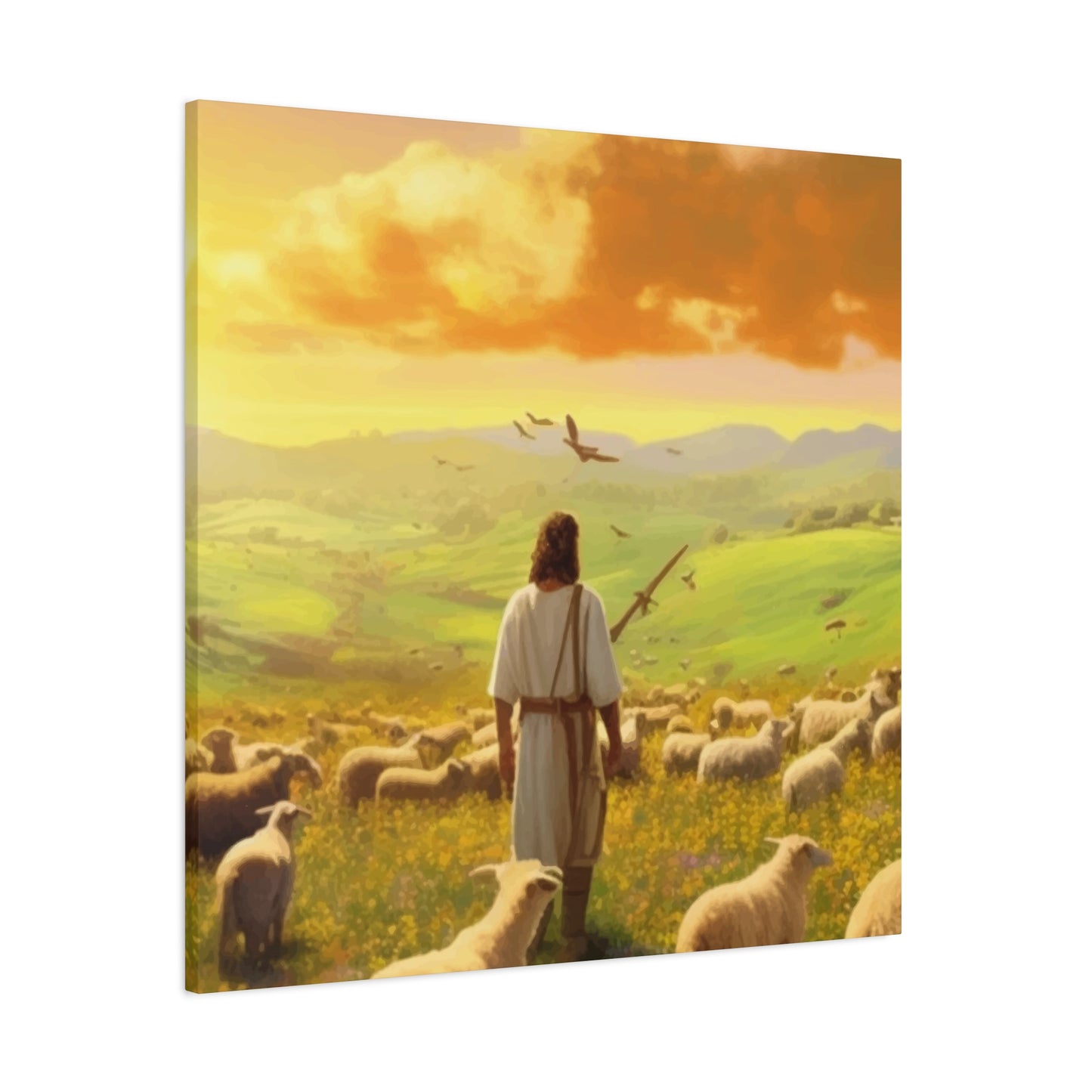 Jesus In Field Wall Art & Canvas Prints