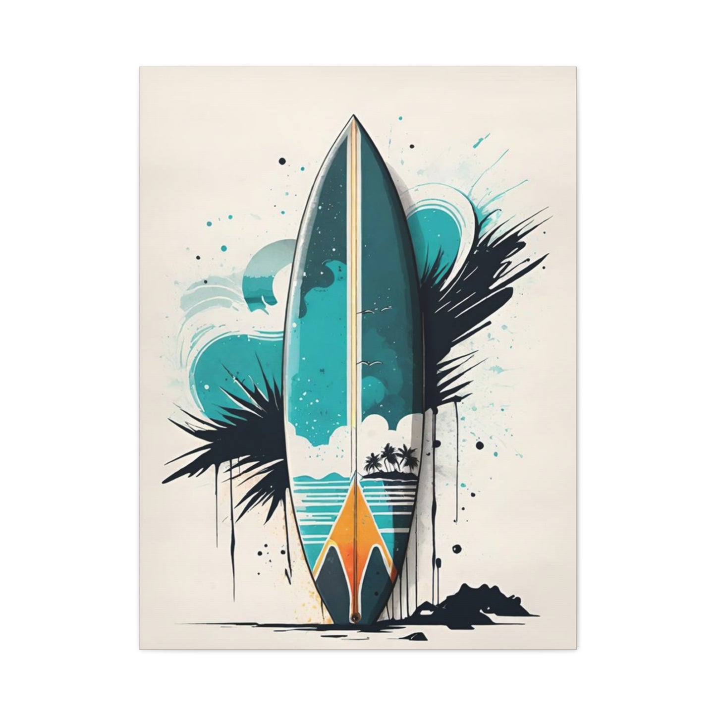 Surf Board Poster Wall Art & Canvas Prints