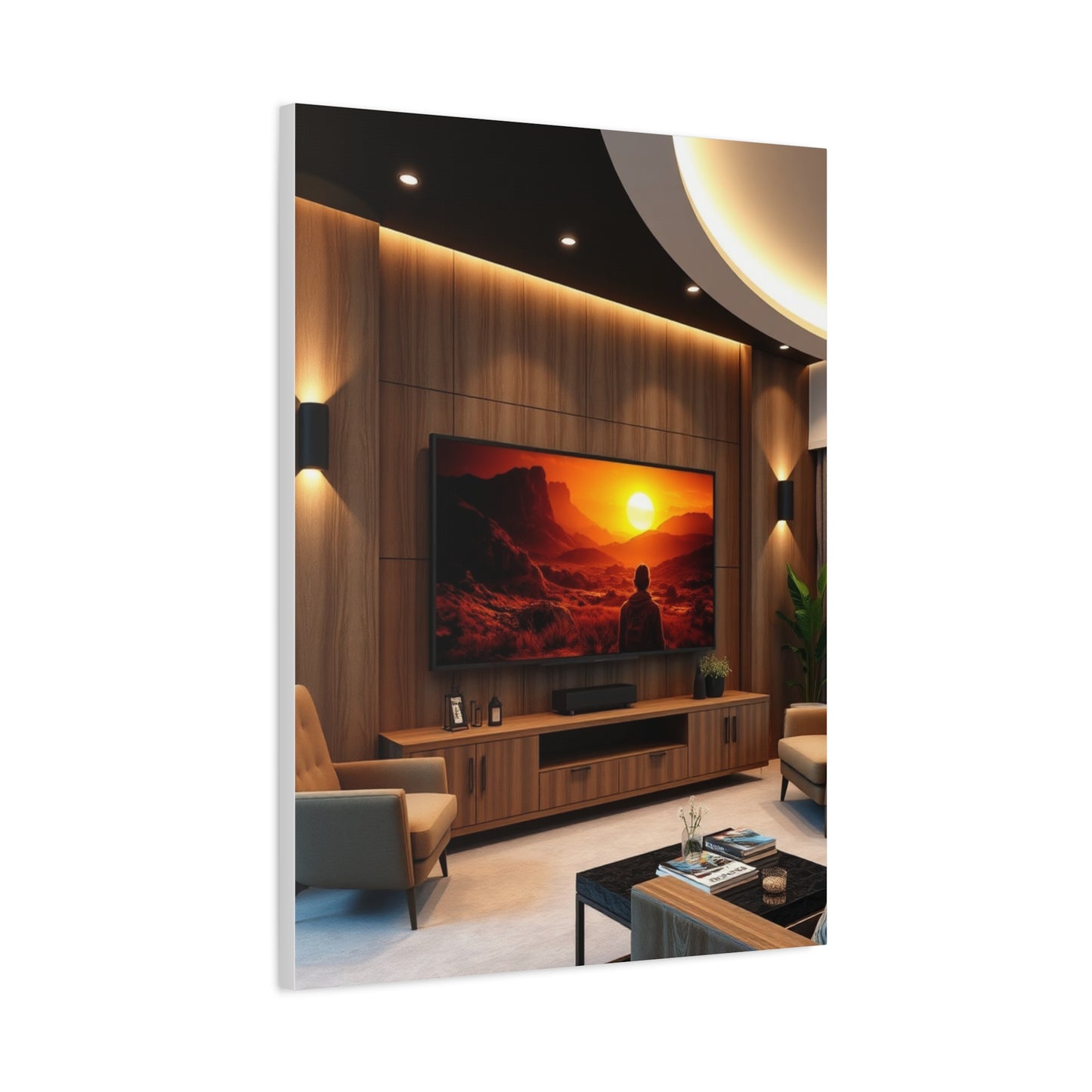 Home Theatre Decor Art Luxury Canvas Wall Art & Canvas Print