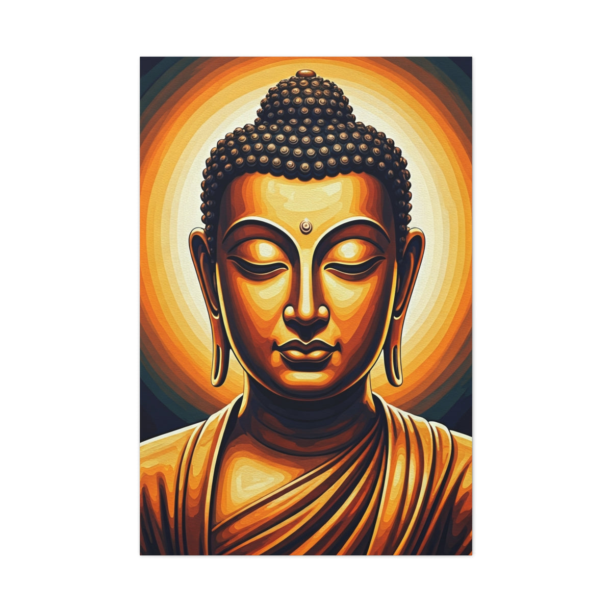 Celestial Harmony Buddha Portrait Wall Art & Canvas Prints