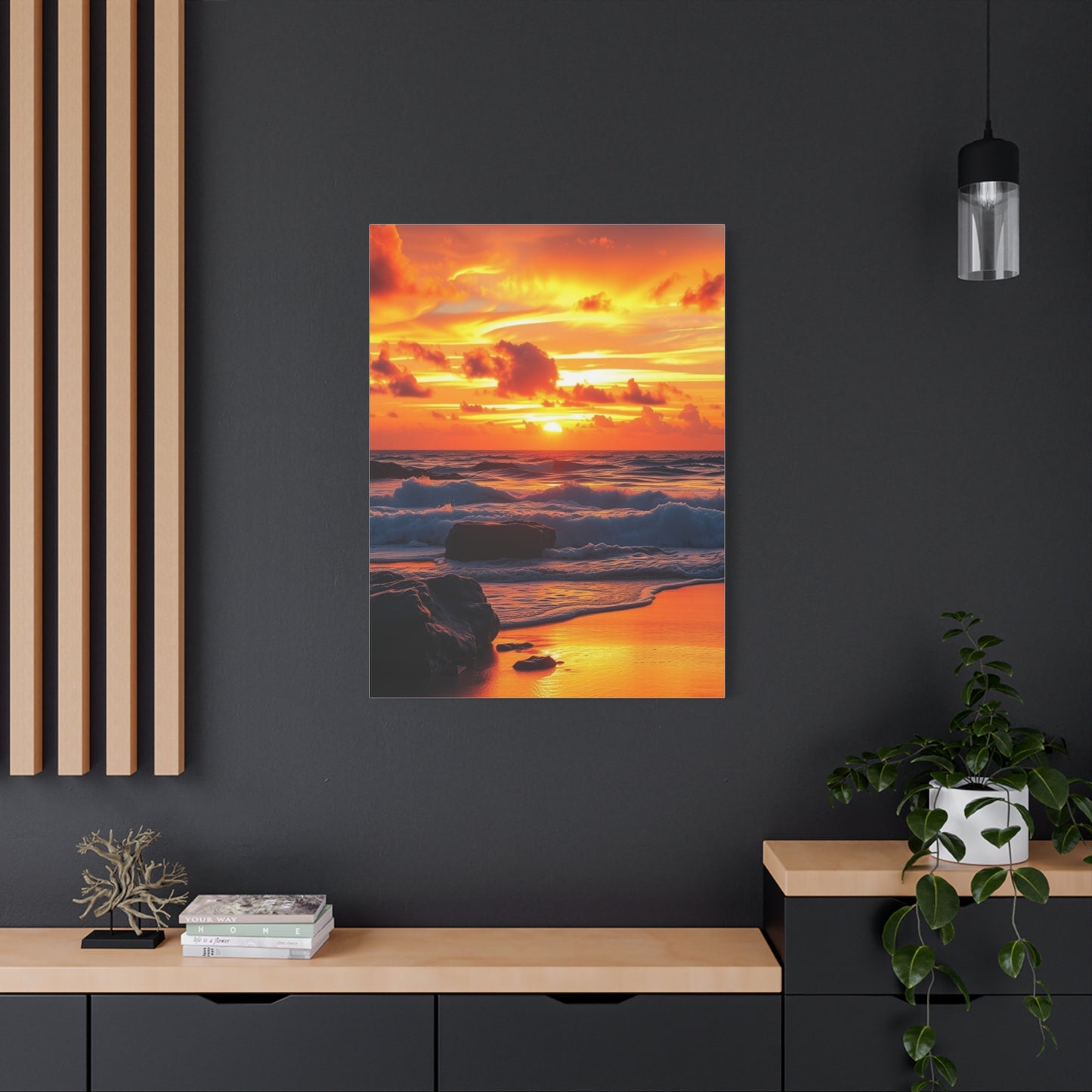 Beach Sunrise and Sunset Art Luxury Canvas Wall Art & Canvas Print