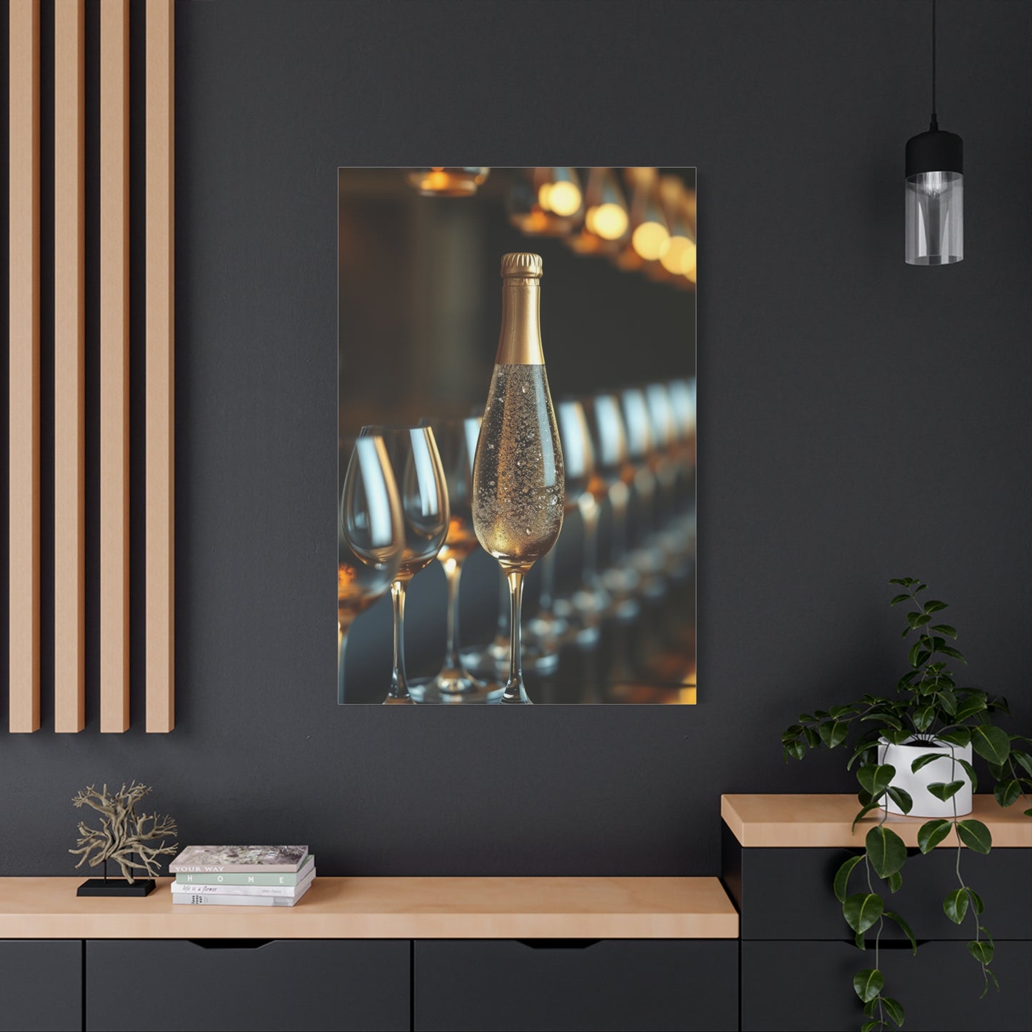 Champagne Art Supreme Canvas Gallery Wall Art & Canvas Print