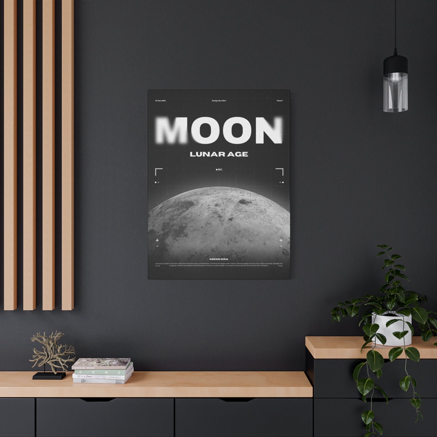 Moon Lunar Poster Wall Art & Canvas Prints