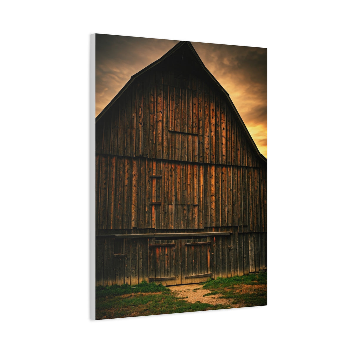 Weathered Barn Under Dramatic Sky Wall Art & Canvas Prints