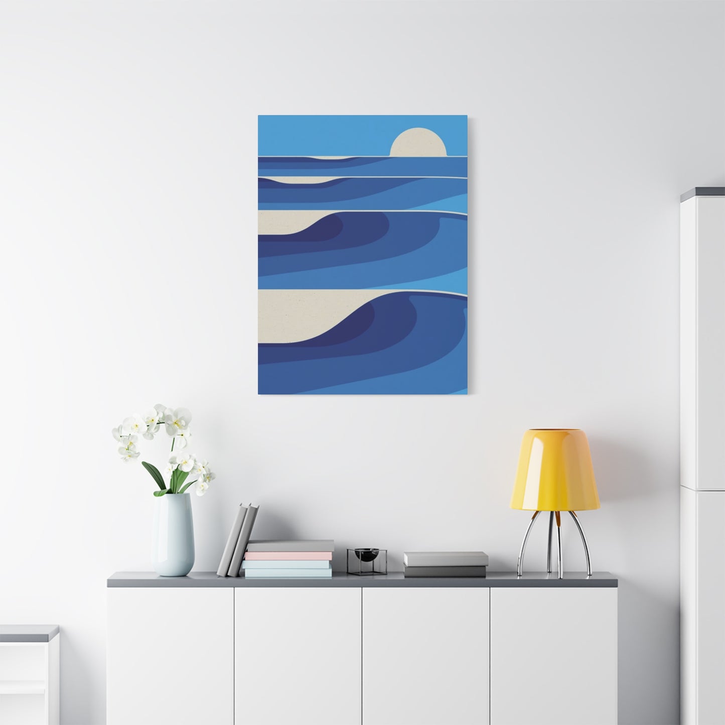 Waves In Ocean Painting Wall Art & Canvas Prints