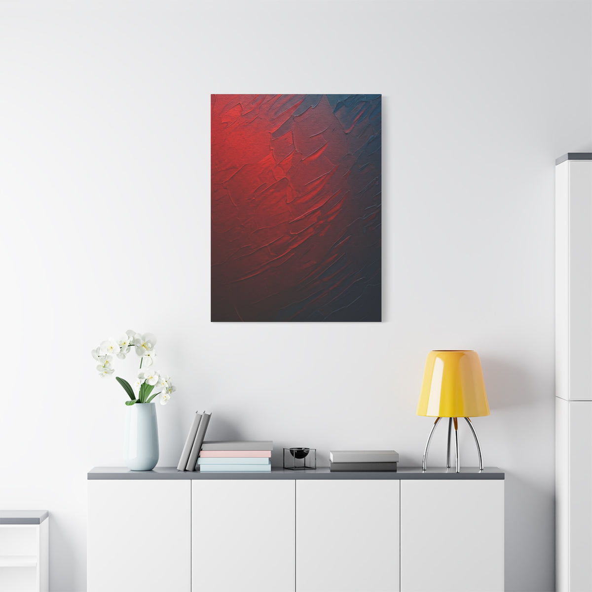 Crimson Depth Texture Wall Art & Canvas Prints