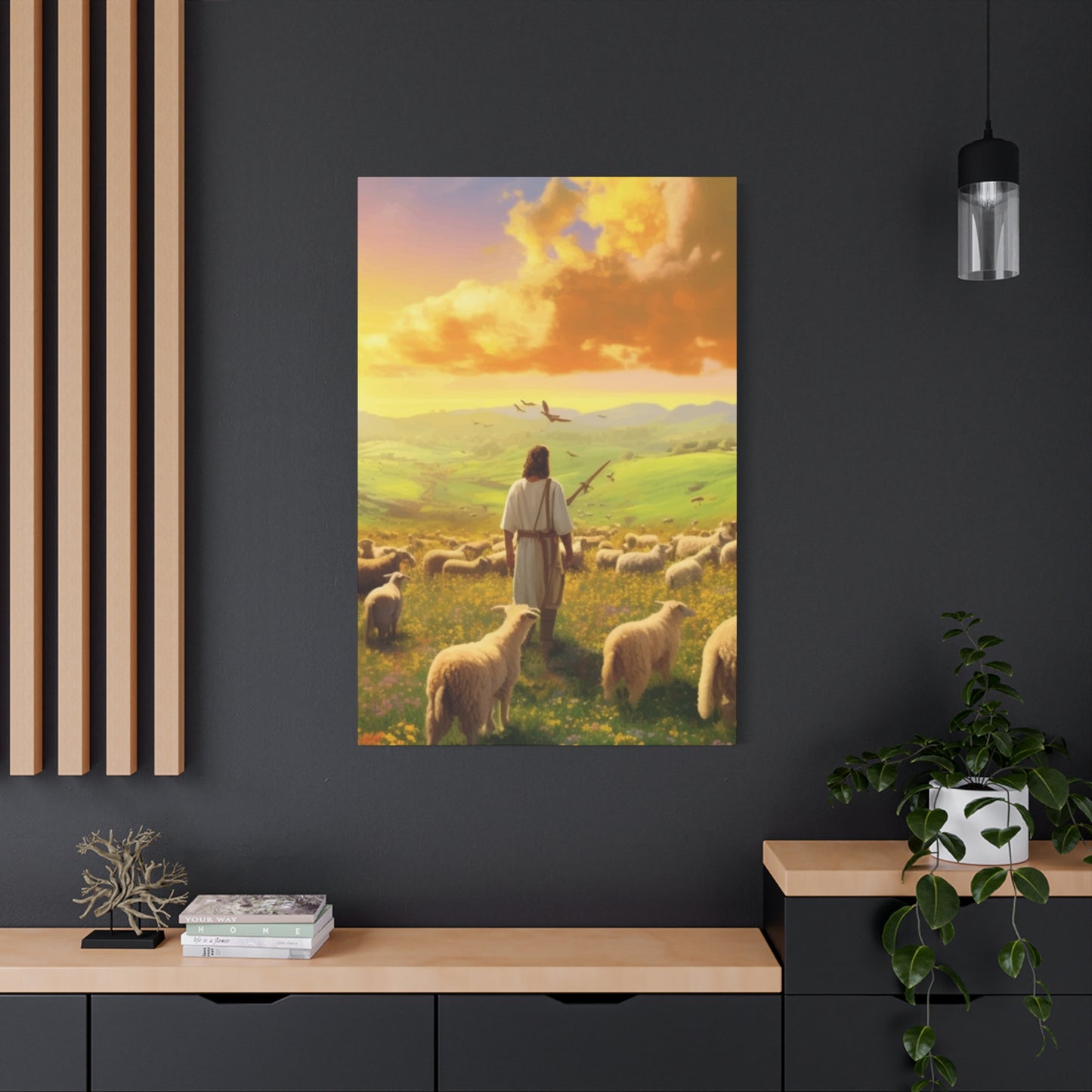 Jesus In Field Wall Art & Canvas Prints