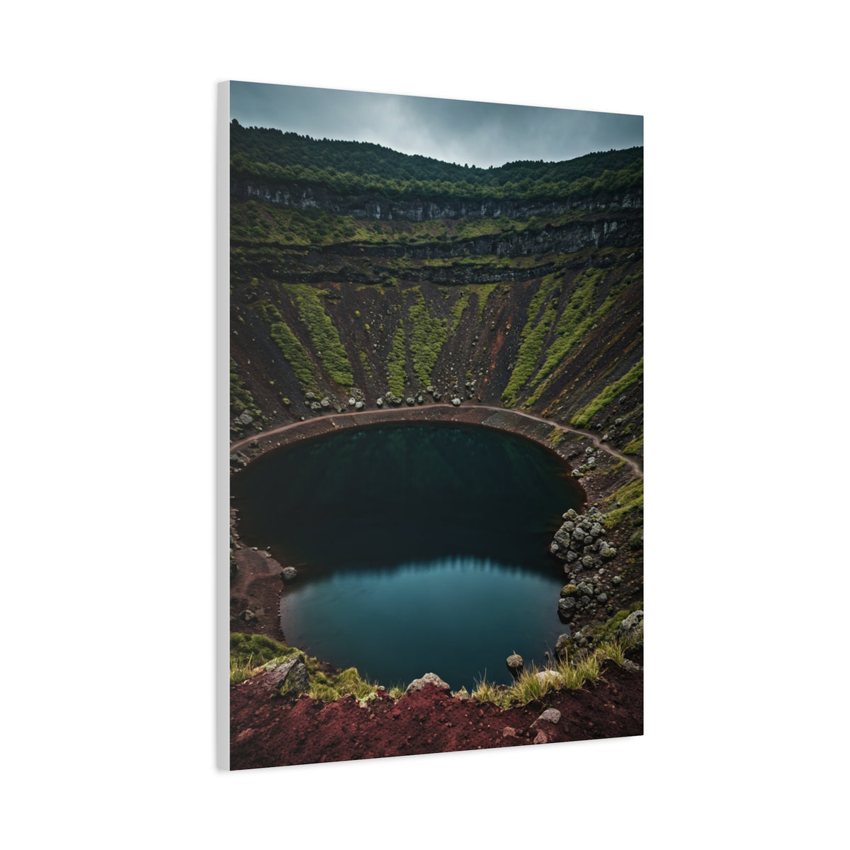 Volcanic Crater Lake Wall Art & Canvas Prints