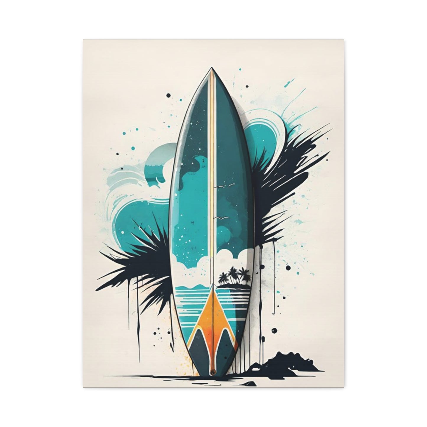 Surf Board Poster Wall Art & Canvas Prints