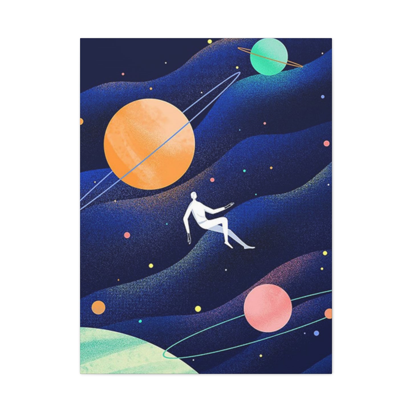 Human Floating In Space Poster Wall Art & Canvas Prints