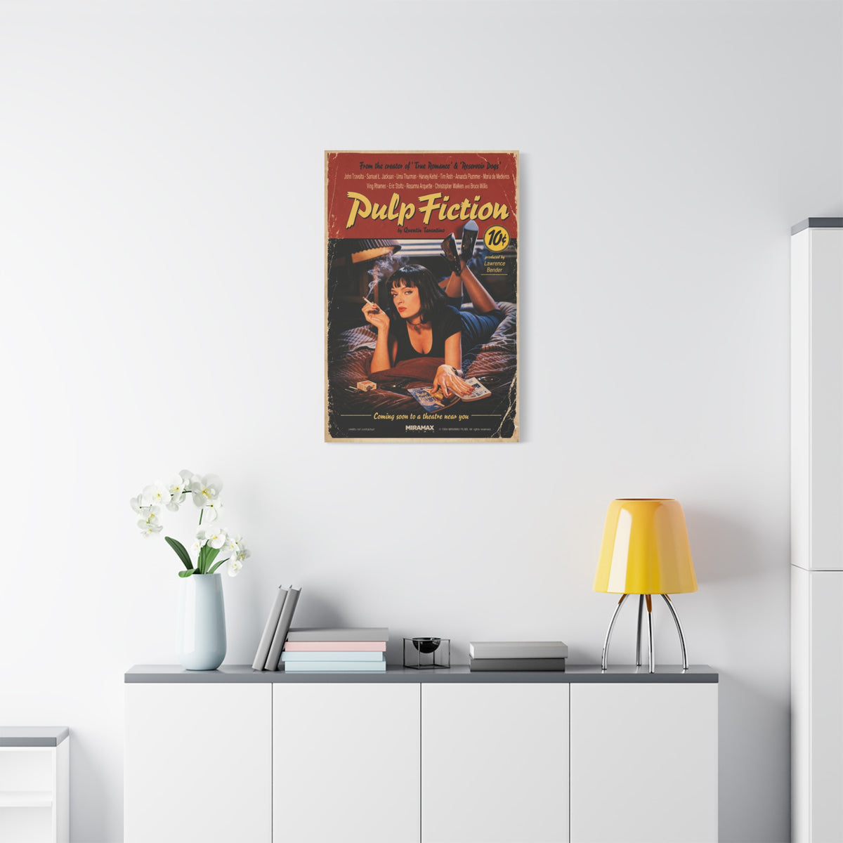 Pulp Fiction Movie Poster Wall Art & Canvas Print