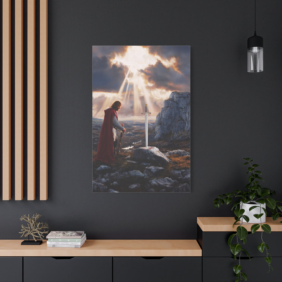 King Arthur and the Sword Excalibur Sacred Moment Wall Art & Canvas Print