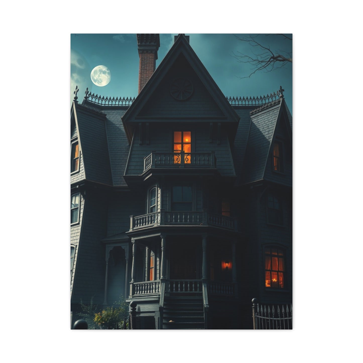 Collection Haunted House Art Wall Art & Canvas Print