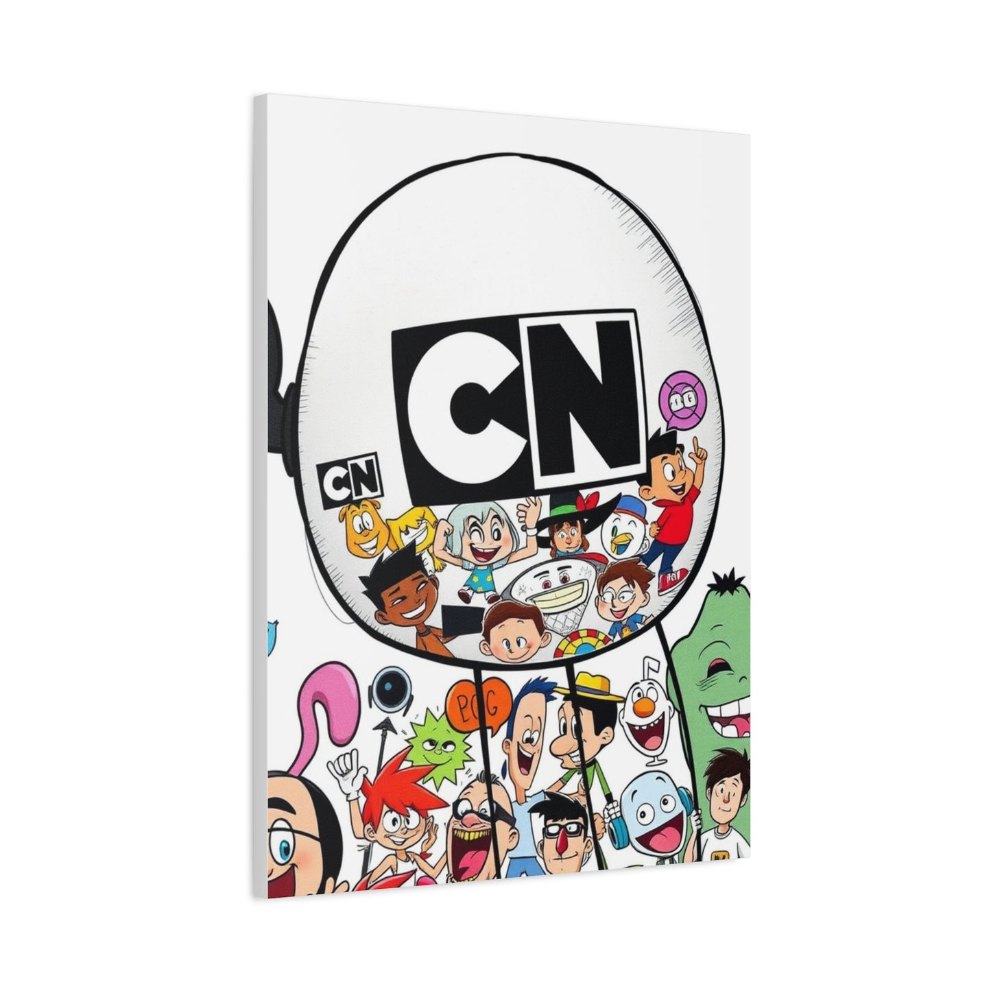 Elegant Cartoon Kaleidoscope Wall Art & Canvas Print