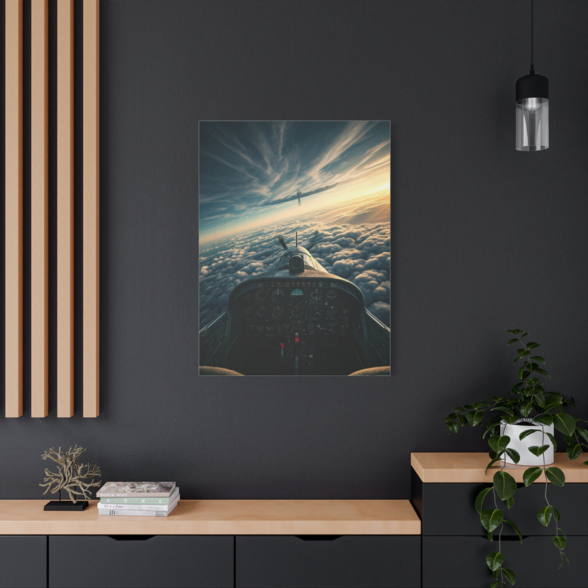 Pilot’s View Above the Cloud Sea Wall Art & Canvas Prints