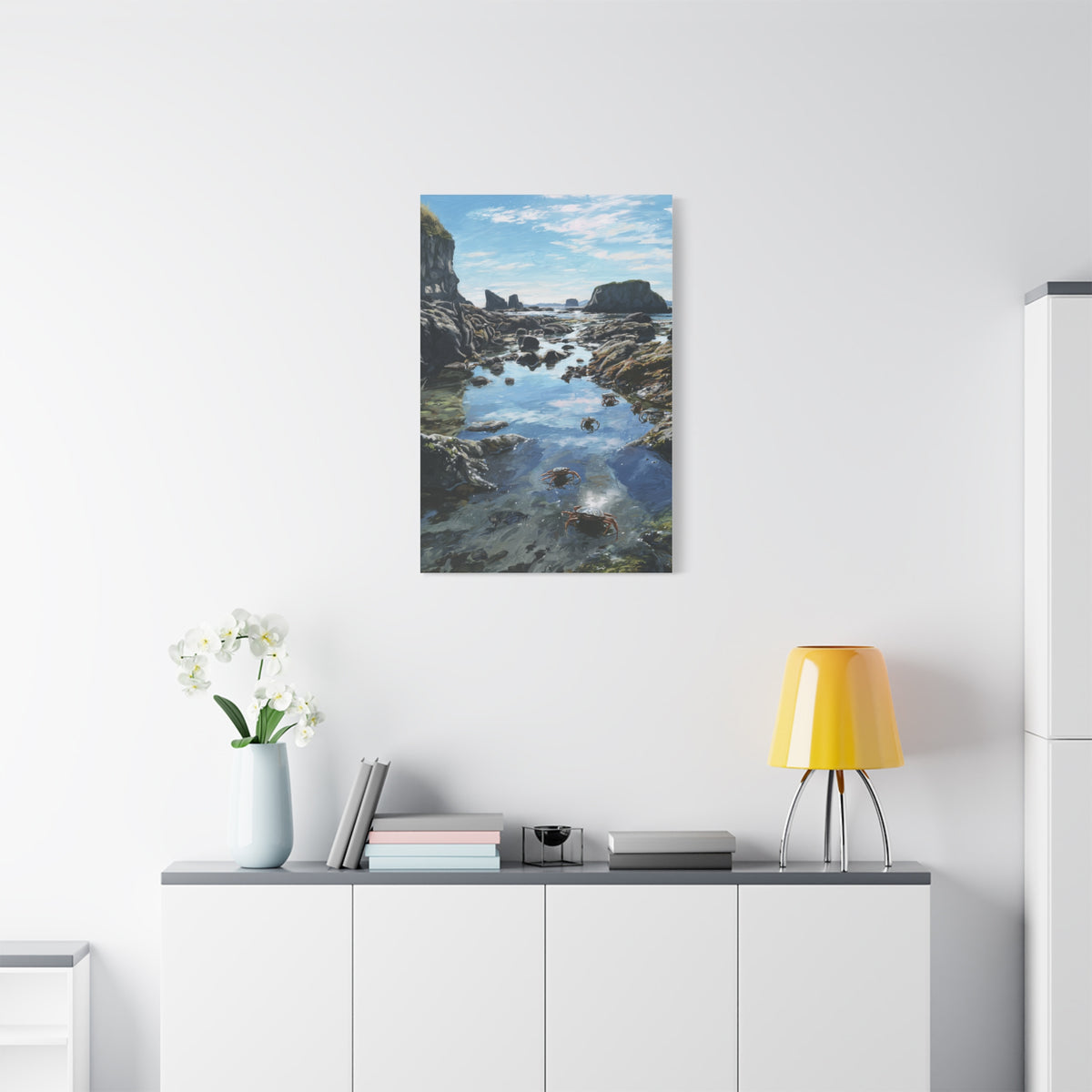 Tide Pools Along Rocky Coastal Shore Wall Art & Canvas Print