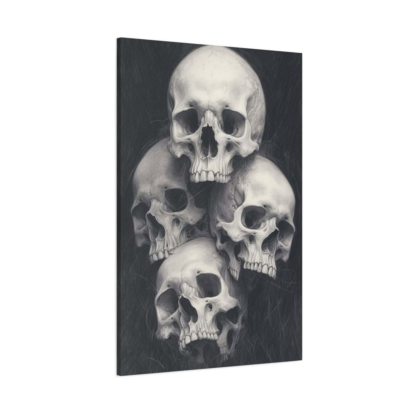 Four Scary Skulls Wall Art & Canvas Prints