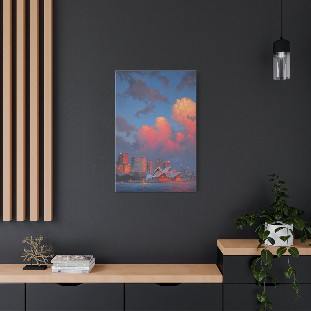 Sydney Opera House Sunset Skyline Wall Art & Canvas Print