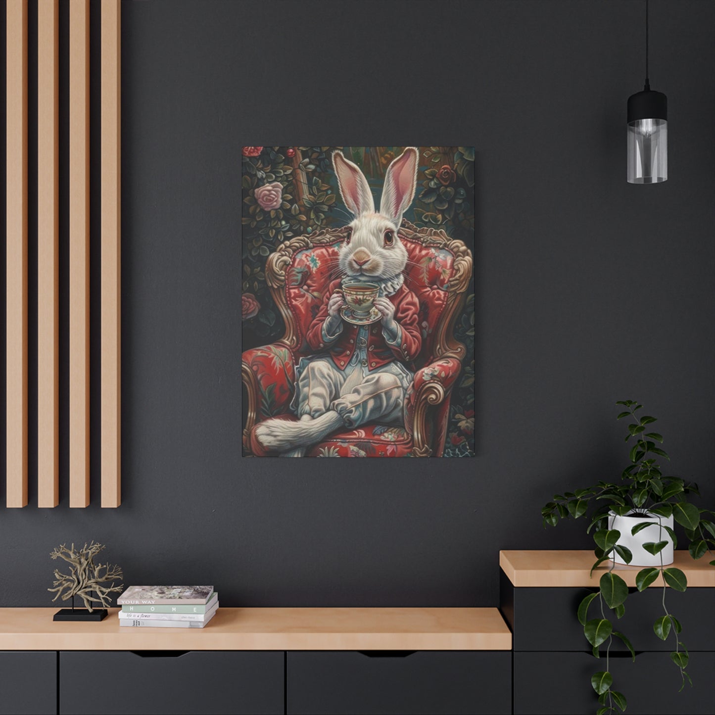 Small White Rabbit King Wall Art & Canvas Prints