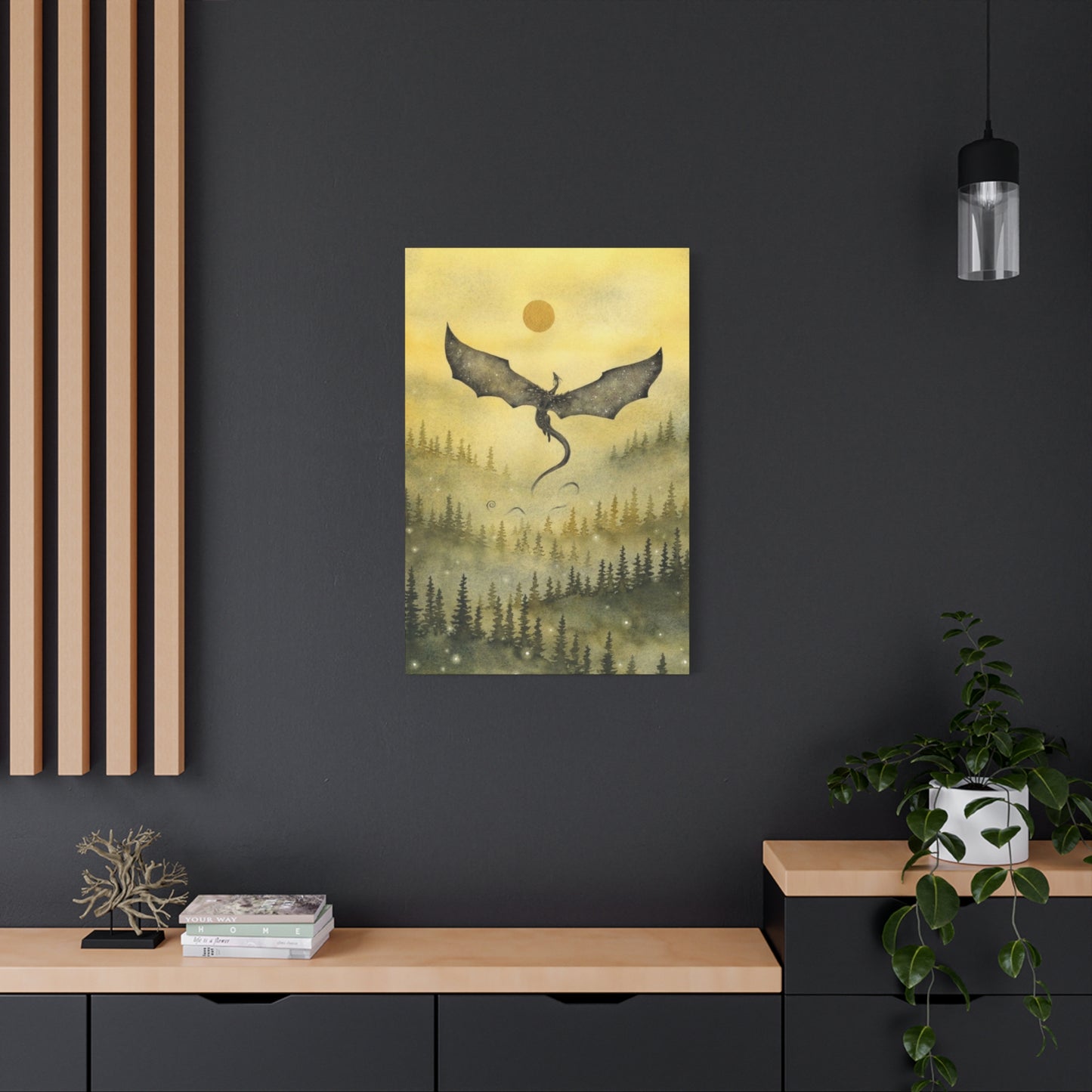 Dragon in Forest Wall Art & Canvas Prints