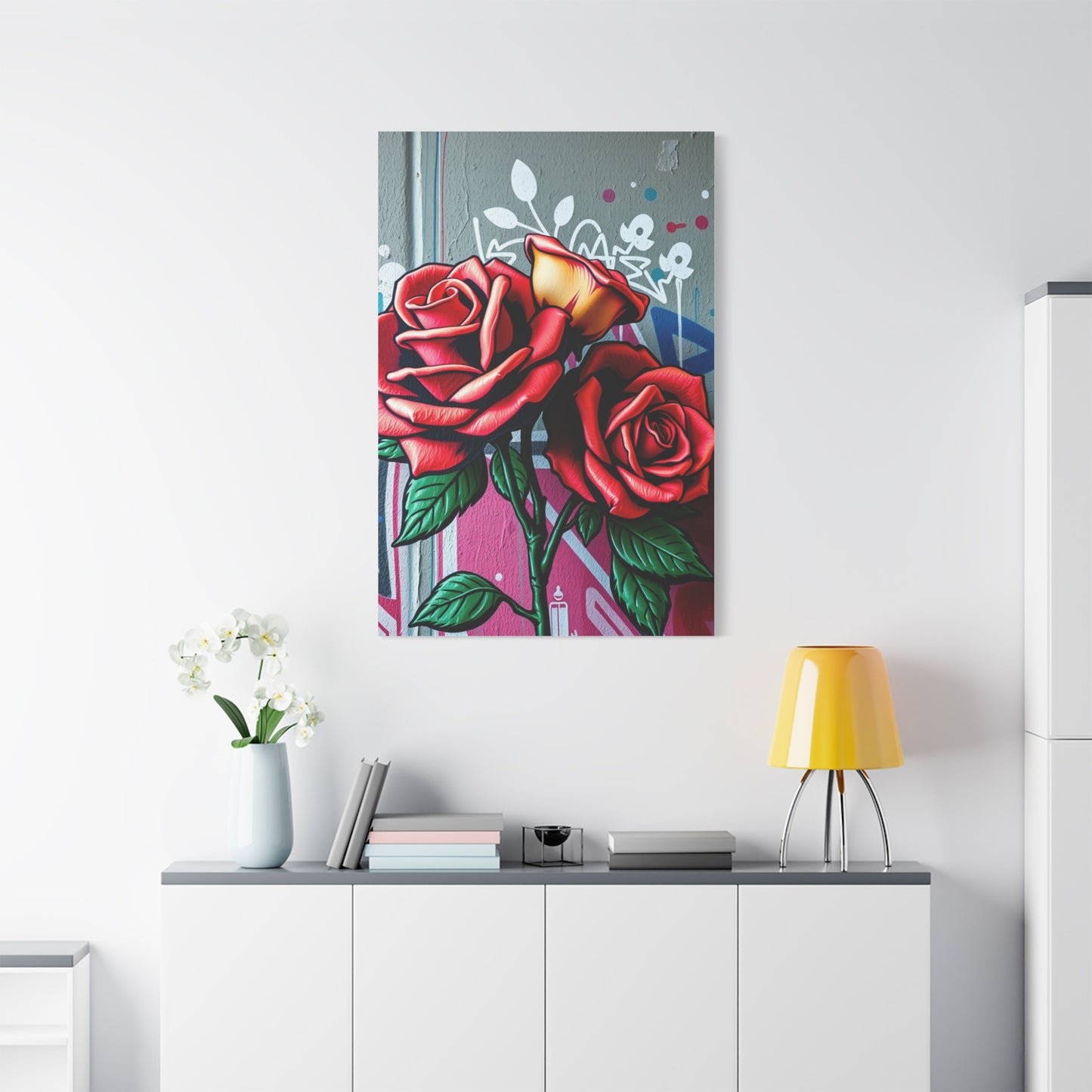 Graffiti Rose Opus Wall Art & Canvas Print