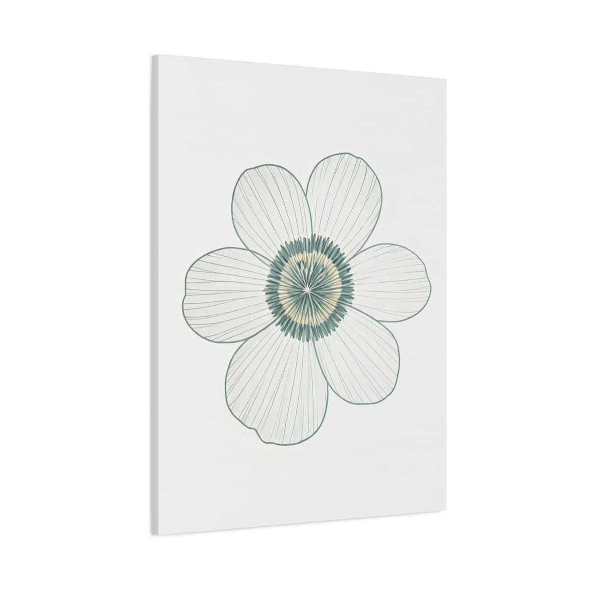Minimal Line Floral Sketch Wall Art & Canvas Prints