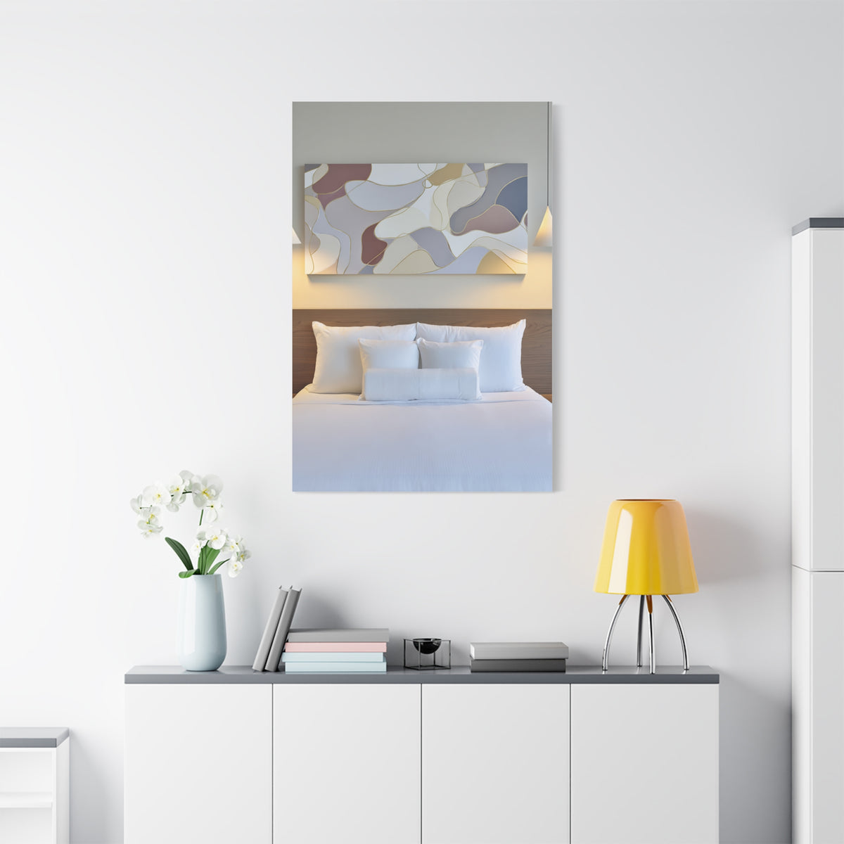 Organic Form Abstract With Soft Curves Wall Art & Canvas Print