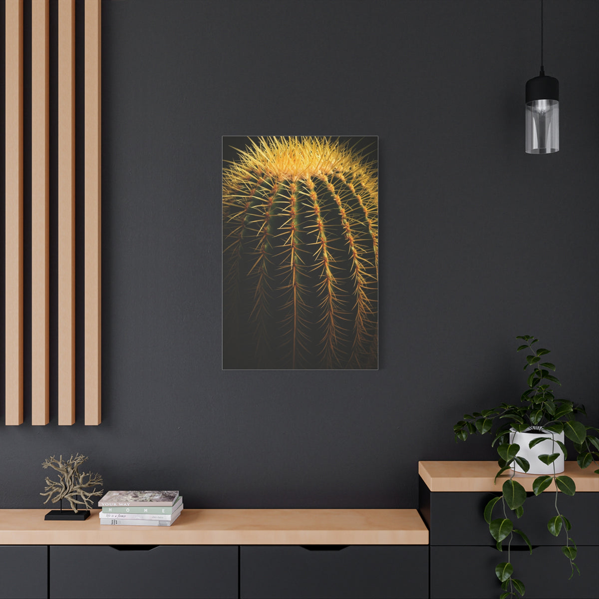 Desert Barrel Cactus Macro Texture Wall Art & Canvas Prints