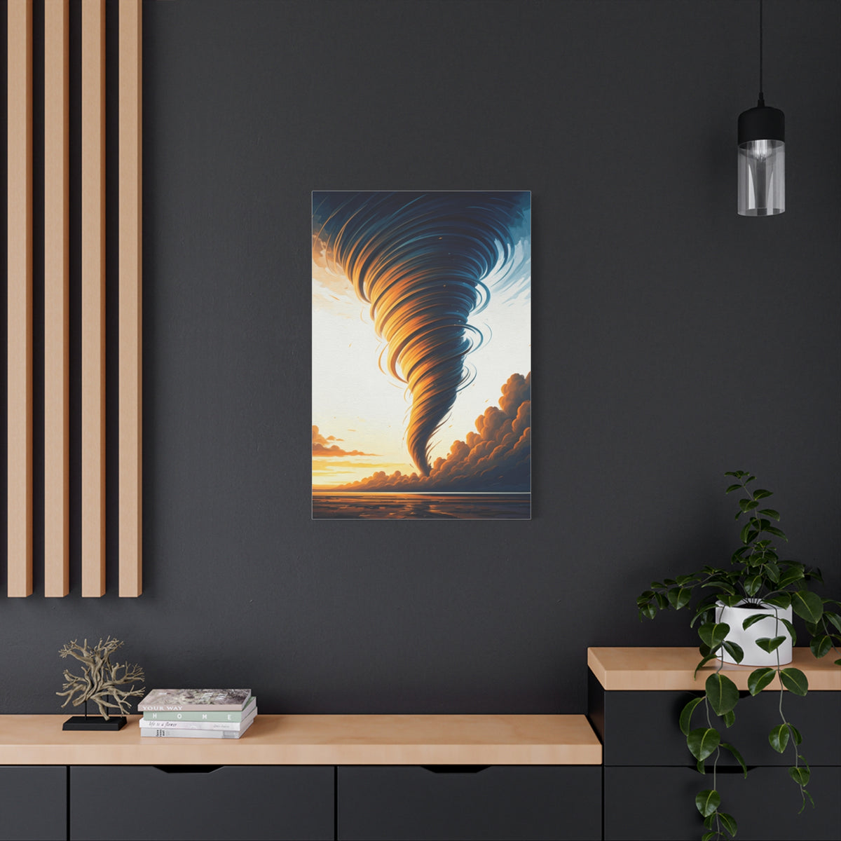 Golden Hour Tornado Landscape Wall Art & Canvas Prints