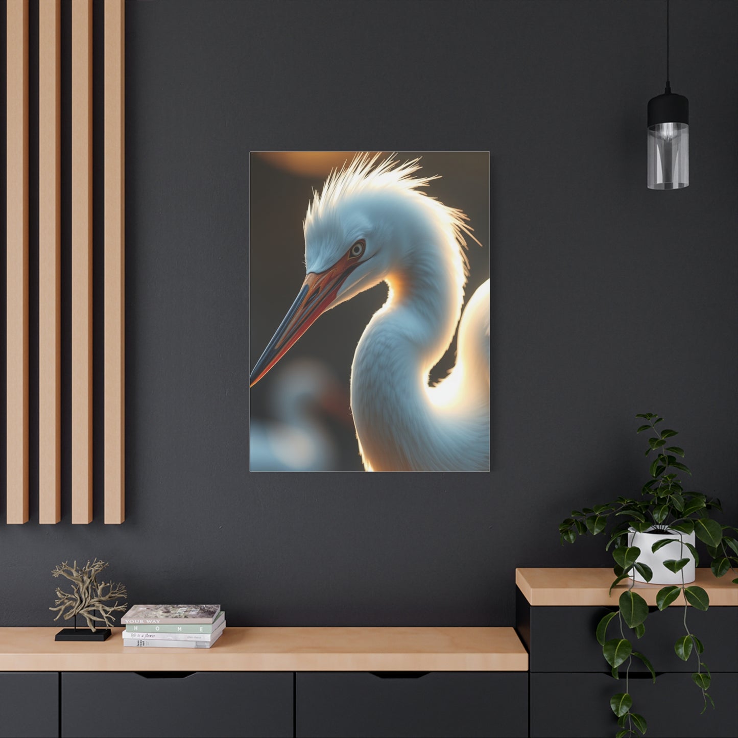 Egret Art Refined Canvas Wall Art & Canvas Print