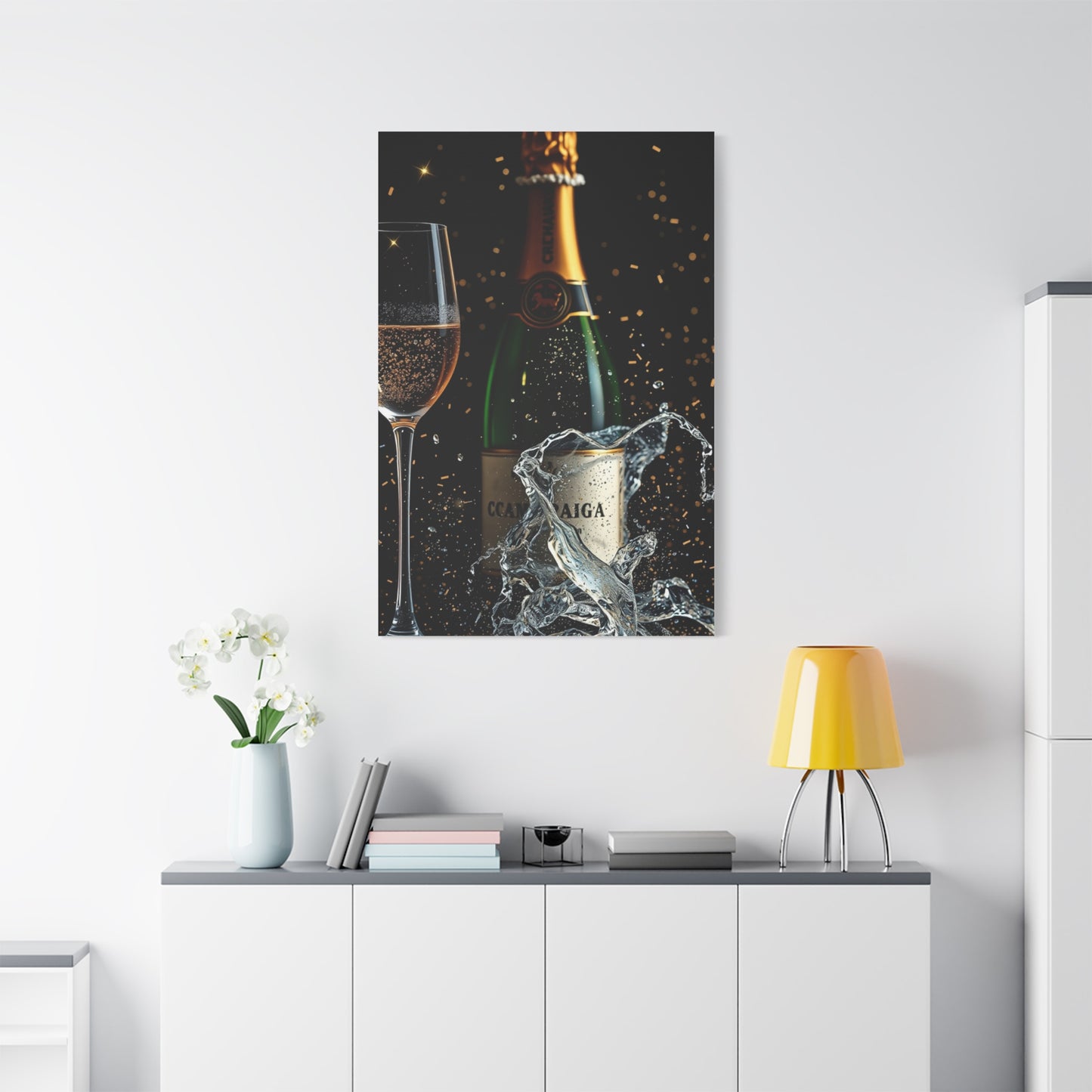 Champagne Art Supreme Canvas Wall Art & Canvas Print