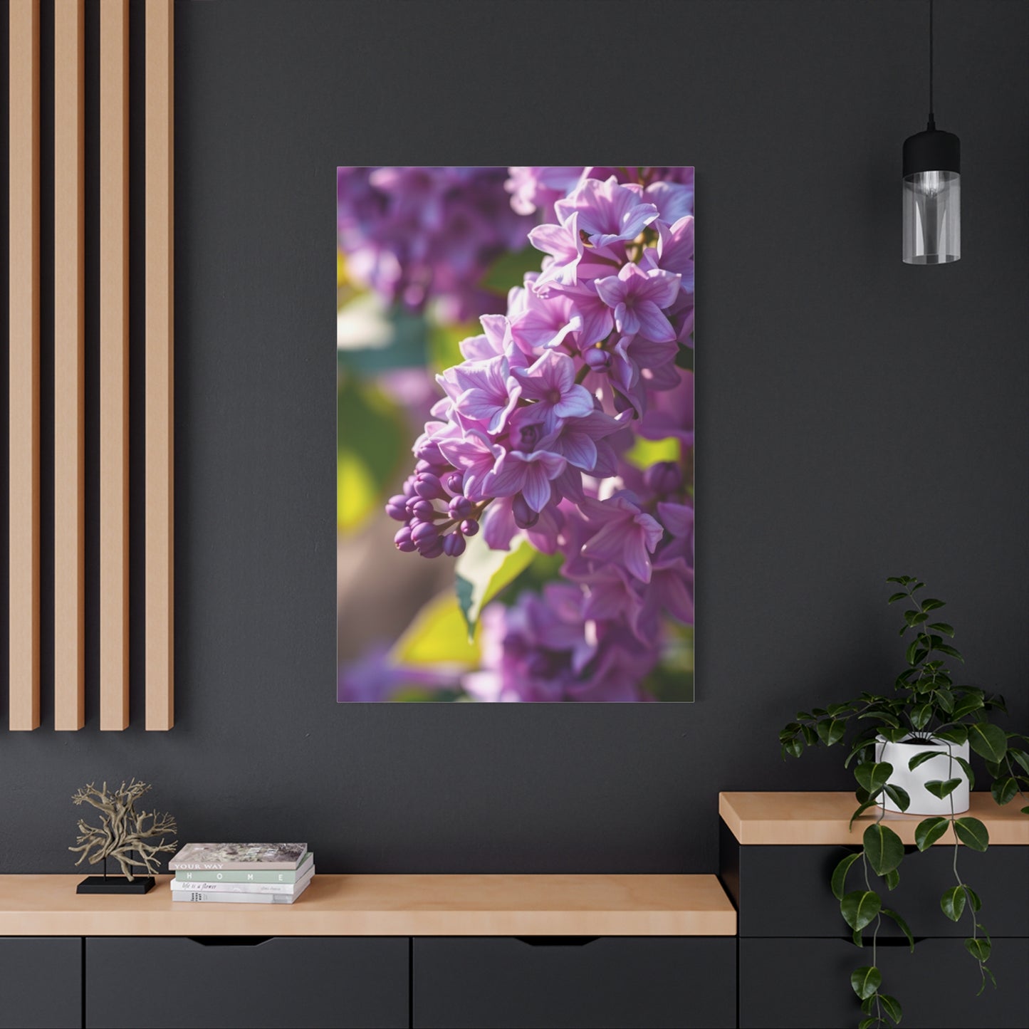 Lilac Flower Art Supreme Canvas Wall Art & Canvas Print