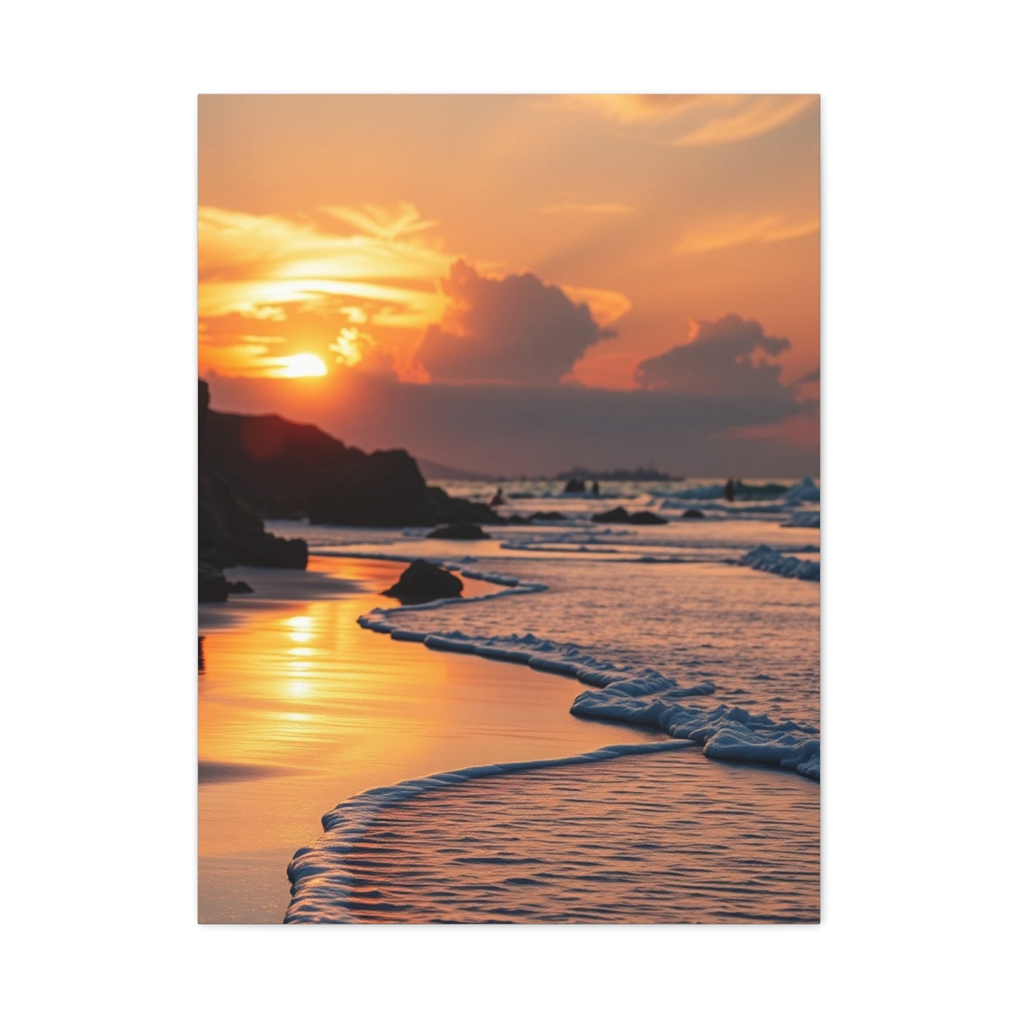 Collection Beach Sunrise and Sunset Art Wall Art & Canvas Print