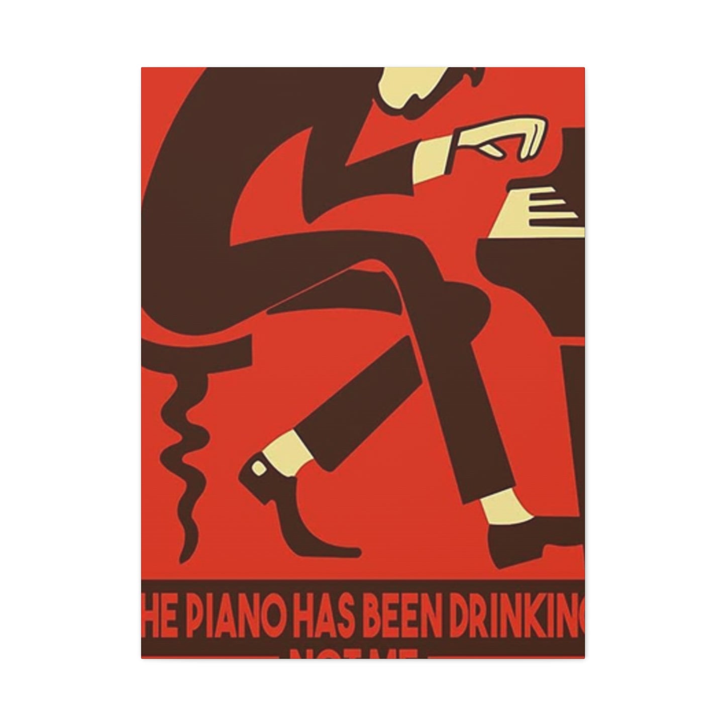 Drinking Piano Poster Wall Art & Canvas Prints