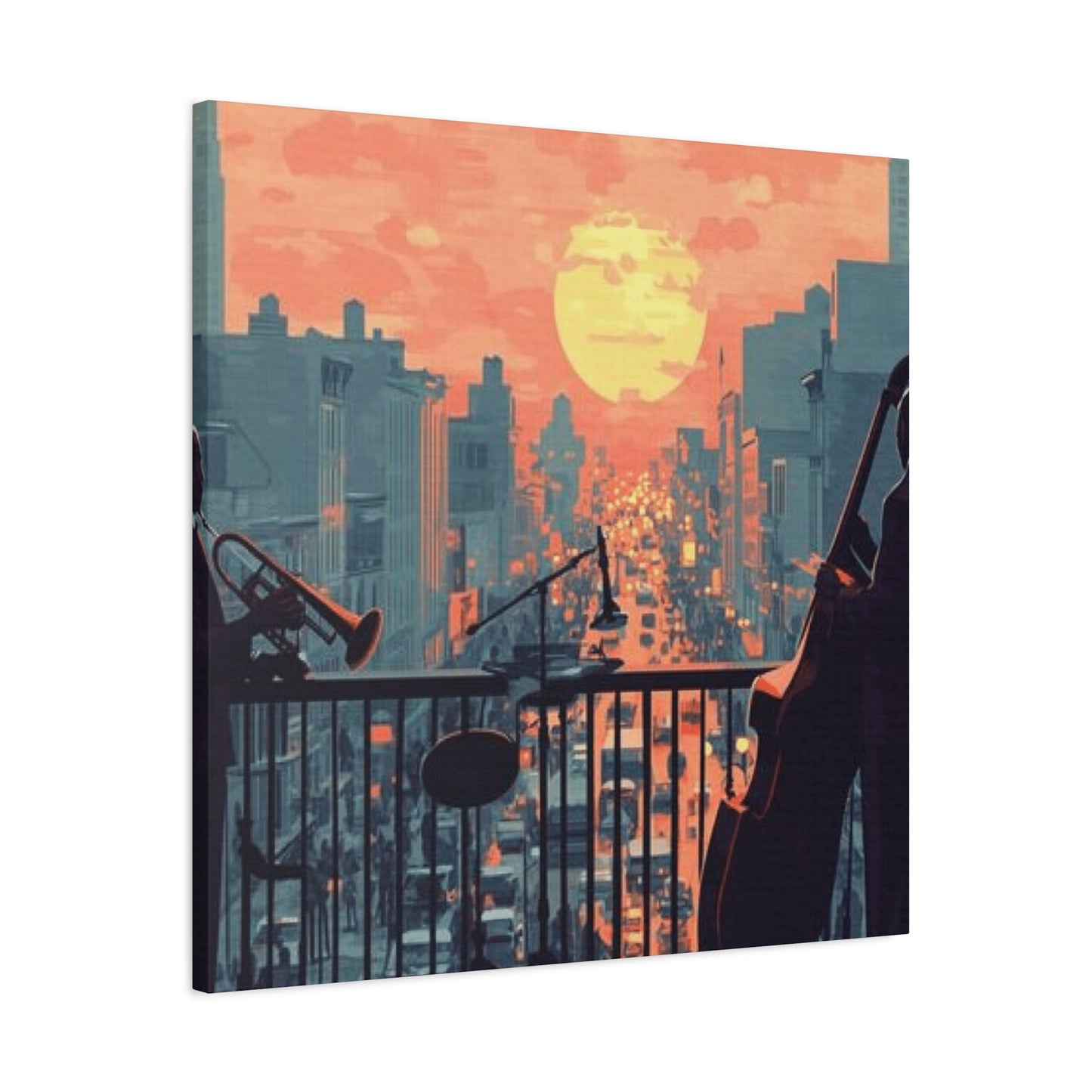 Musicians in Sunset Wall Art & Canvas Prints