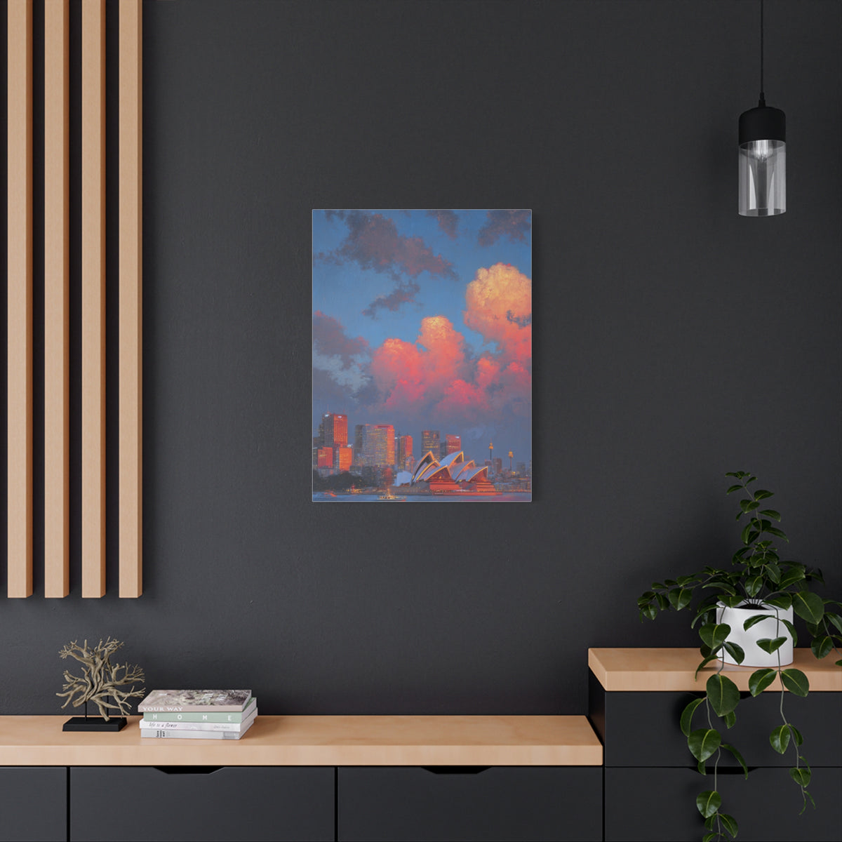 Sydney Opera House Sunset Skyline Wall Art & Canvas Print
