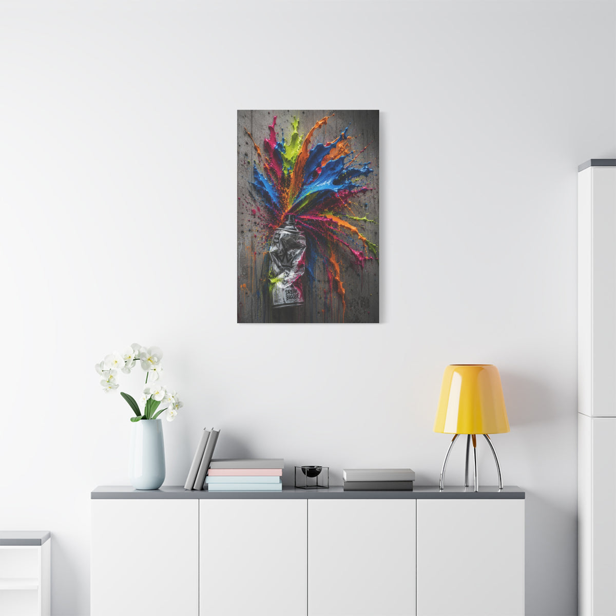 Exploding Spray Paint Creativity Street Wall Art & Canvas Print