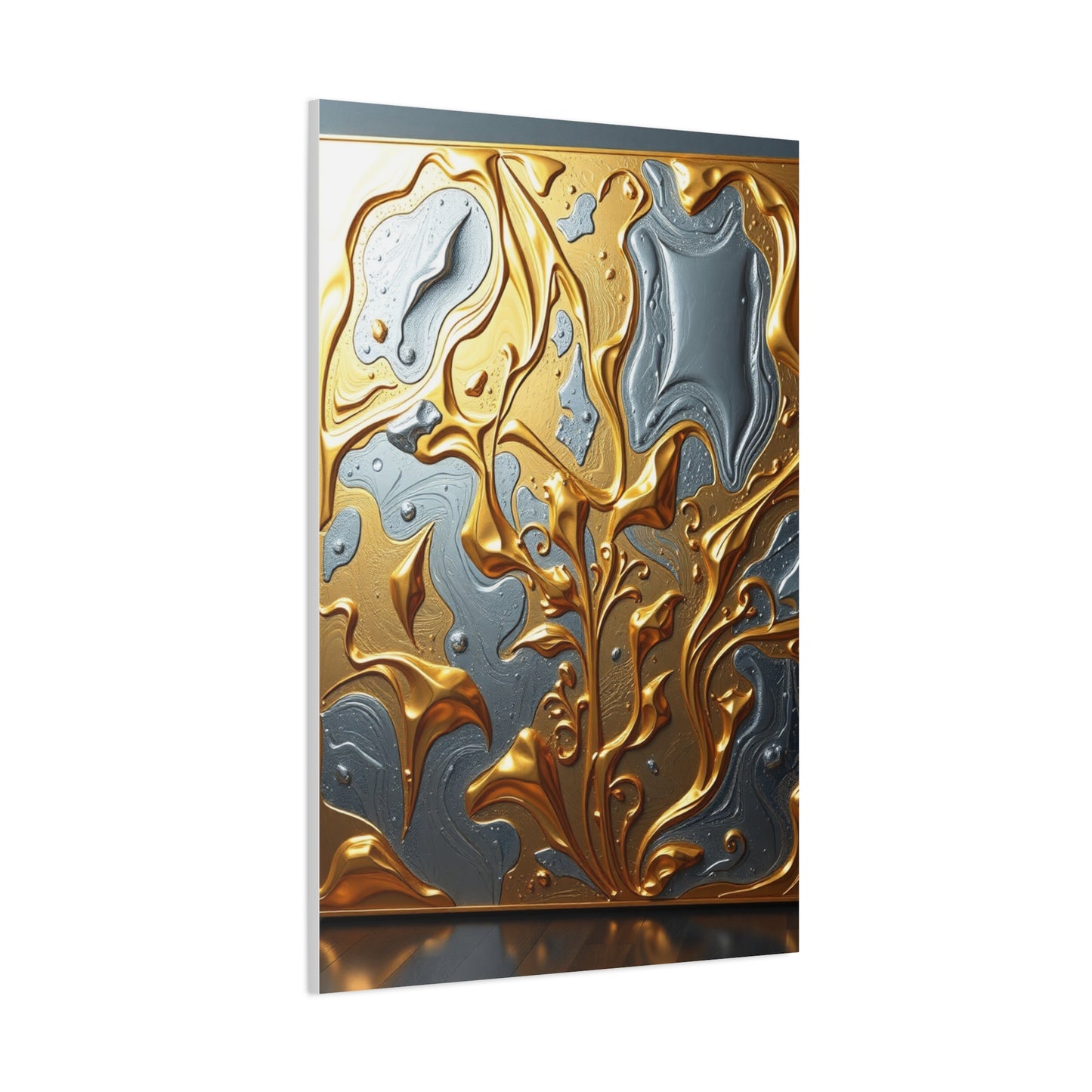 Elite Gold & Silver Canvas Art Vision Wall Art & Canvas Print