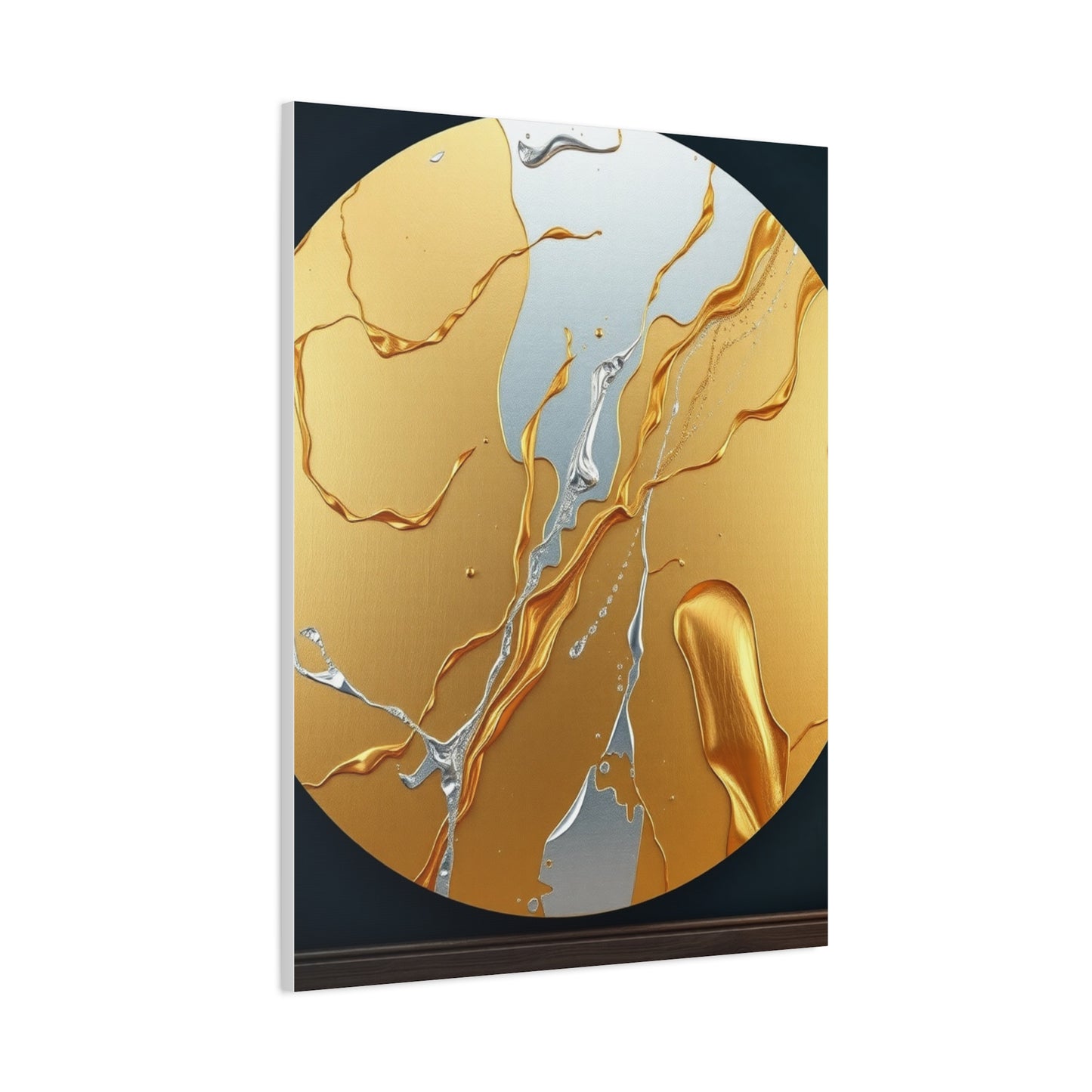 Supreme Art Collection Gold & Silver Canvas Wall Art & Canvas Print