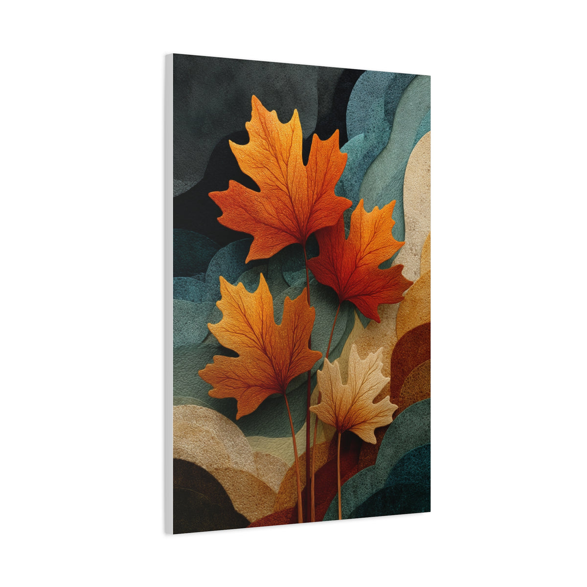 Abstract Autumn Maple Leaves Wall Art & Canvas Print